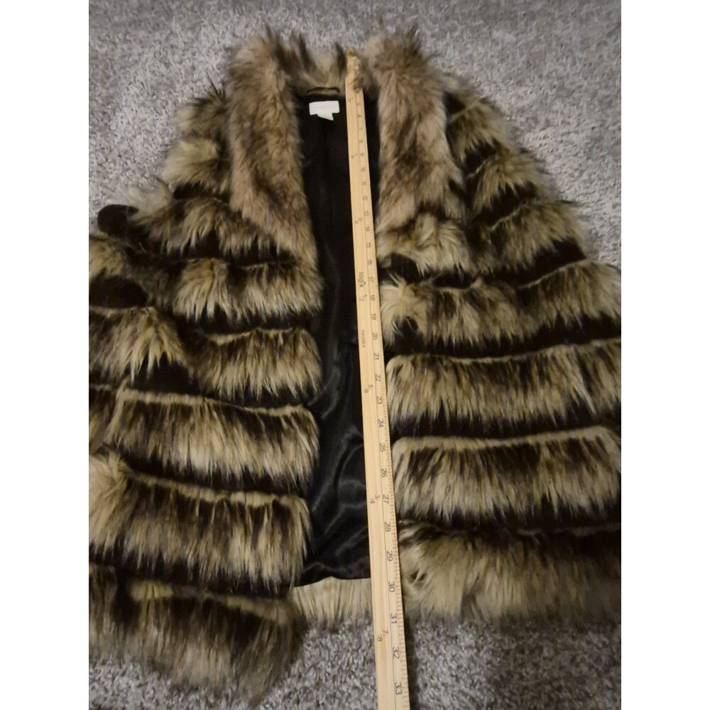 CHICO'S Size 3 Faux Fur Mink Fox Vest UNIQUE & STYLISH Size XLARGE MOB WIFE - Picture 5 of 8